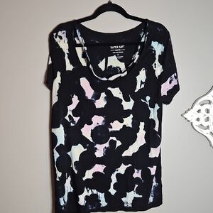 Torrid Black Graphic Tee Scoop Neck Short Sleeves